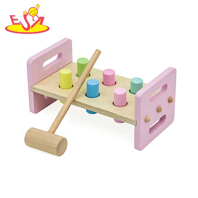 New design preschool wooden hammering pounding toy for children W11G067