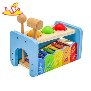 wholesale educational wooden toys pound and tap bench for children W07C091B