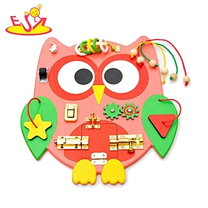 2021Top sale educational learning owl busy board  toys for child W12D279