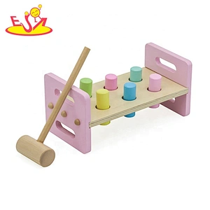 New design preschool wooden hammering pounding toy for children W11G067