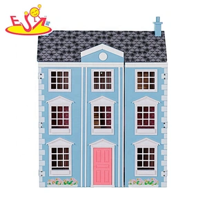 Custolmize pink girls wooden georgian dolls house for sale W06A420