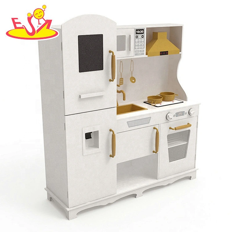 New hottest gold wooden water function kitchen toys sets for children W10C597A