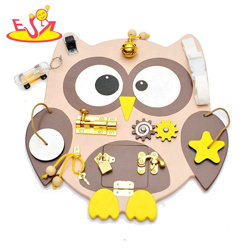 2021Top sale educational learning owl busy board  toys for child W12D279
