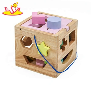 New Montessori Educational Kids Wooden Shape Sorter Toy For Children W12D205