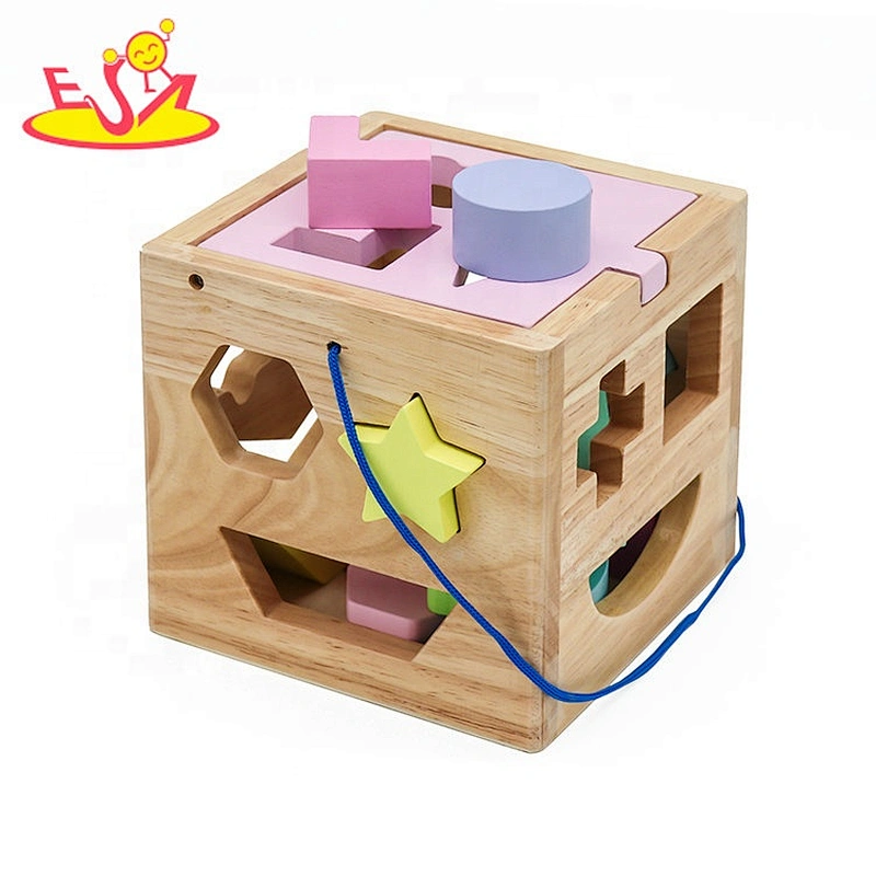New Montessori Educational Kids Wooden Shape Sorter Toy For Children W12D205