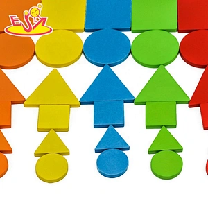2021 New arrived educational wooden color block toy for kids W14A247