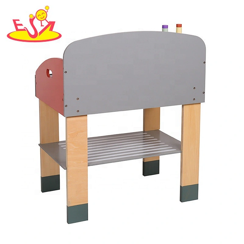 wholesale pretend play wooden toy grill set for kids W10D279