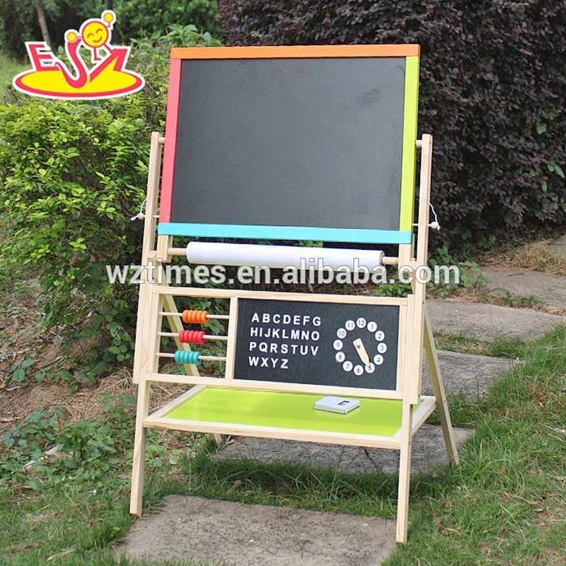 Wholesale educational wooden kids drawing board for toddlers W12B103