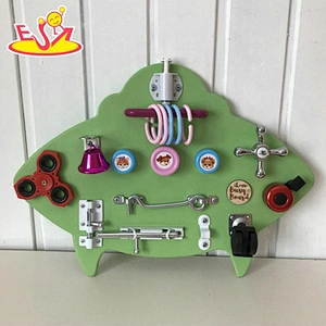 Top sale DIY train wooden busy board for kids W12D255