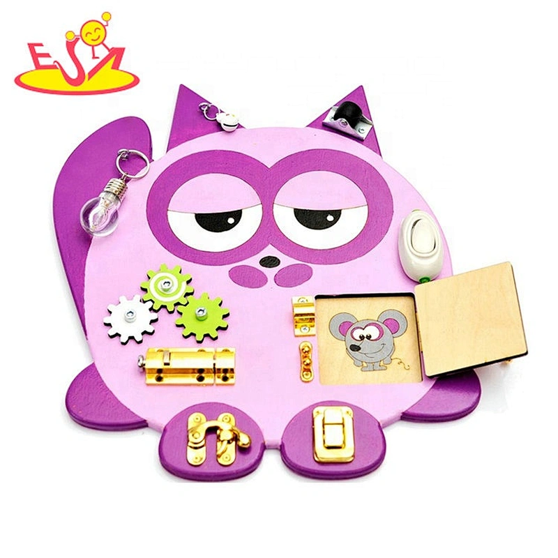 New coming design children busy box wooden toys for Toddler W12D272