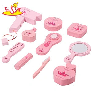 2020 New released pink wooden girls play makeup for wholesale W10D275