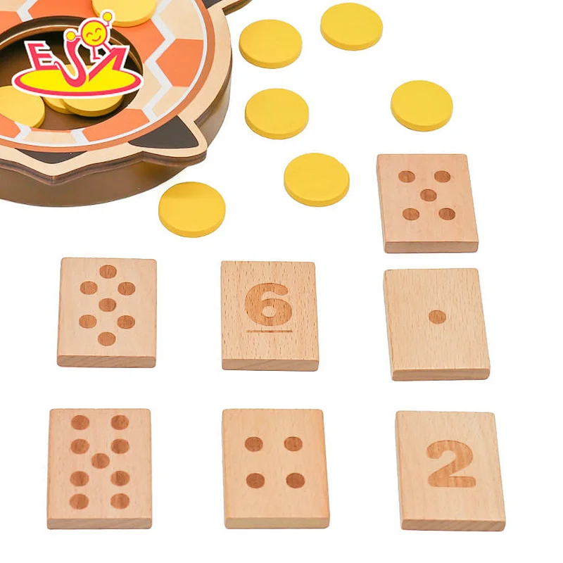 2021 New design preschool wooden number counting toy for kids W12E075