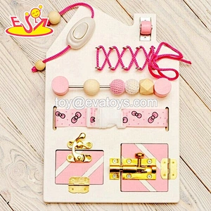 2021 Top sale DIY bear wooden submarine busy board for kids W12D254