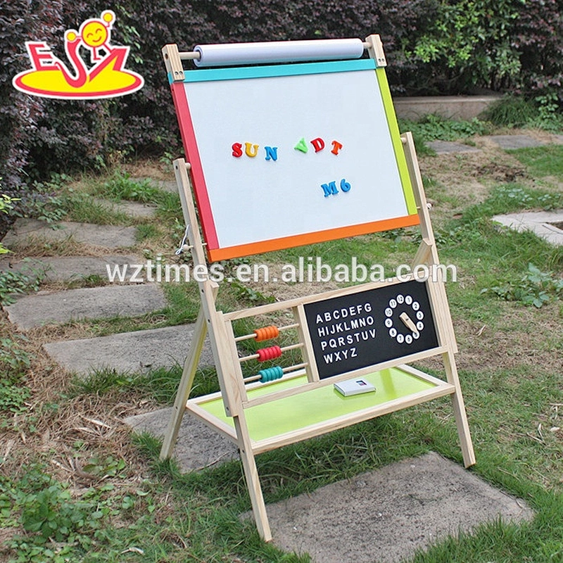 Wholesale educational wooden kids drawing board for toddlers W12B103