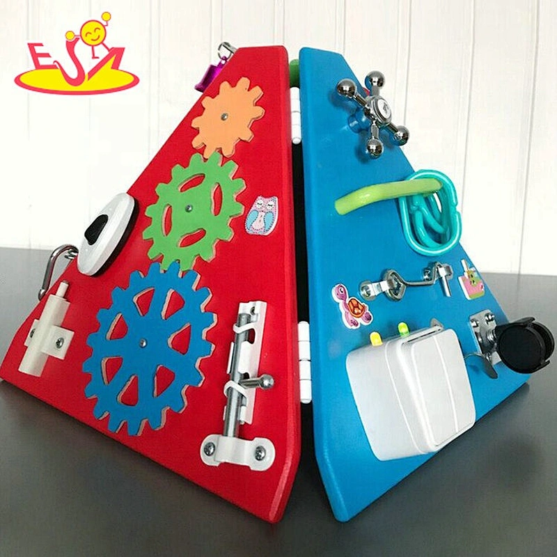Top sale DIY train wooden busy board for kids W12D255