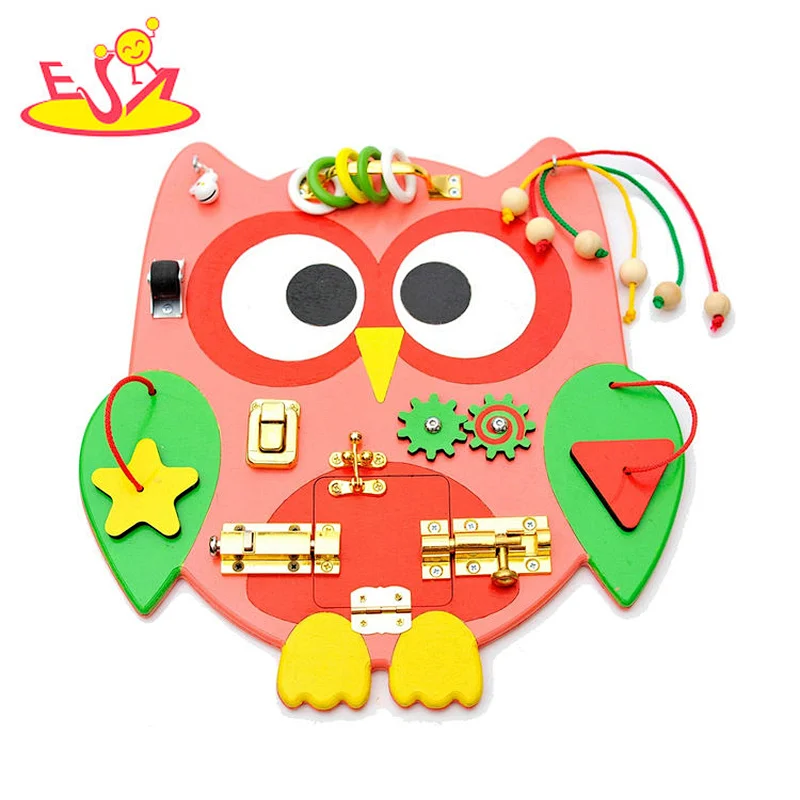 2021 Best-selling educational learning owl busy board  toys for kids W12D275