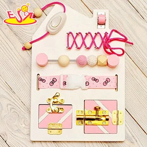Most popular sensory play set to stimulate motor skills toddler house busy board W12D259