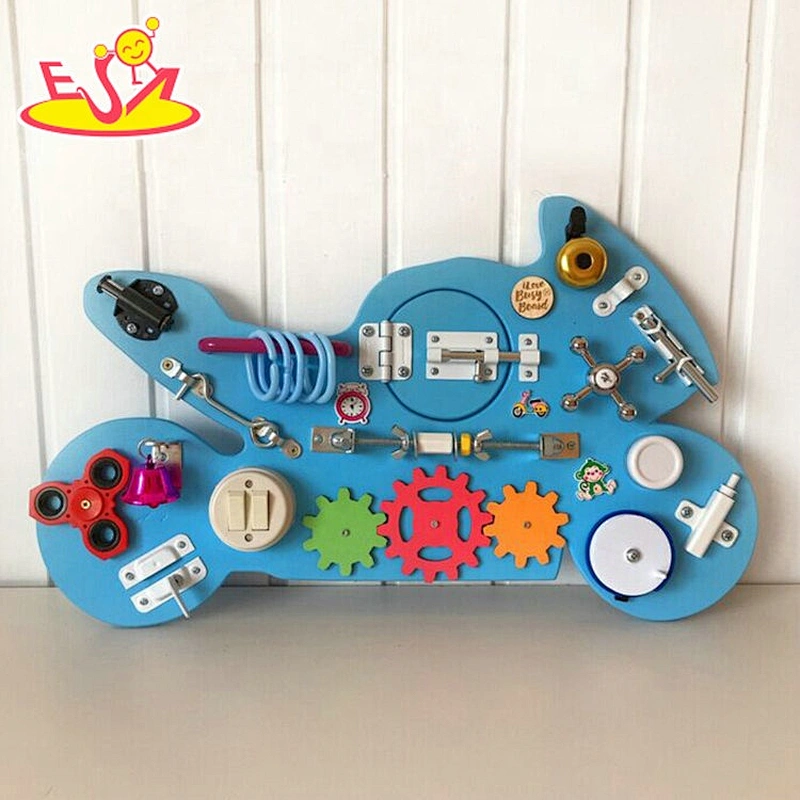 2021 Top sale DIY bear wooden busy board for kids W12D250