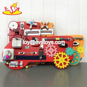 Colorful activity sensory play set to stimulate motor skills toddler motorcycle  busy board W12D252