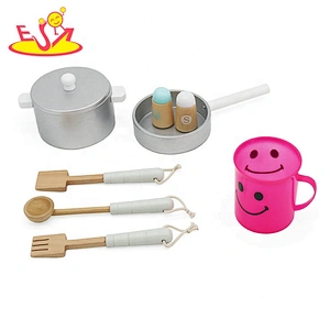 New Original Design Vintage wooden Kitchen toys set kids Little Chef Wooden Toy W10C382