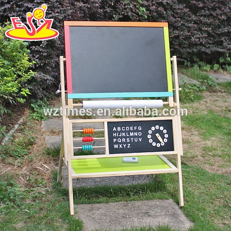 Wholesale educational wooden kids drawing board for toddlers W12B103