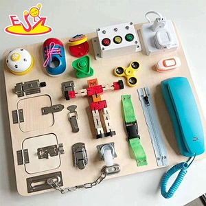 2021 Wood Busy Board montessori busy board cheap kids busy board for Kids Gifts W12D249