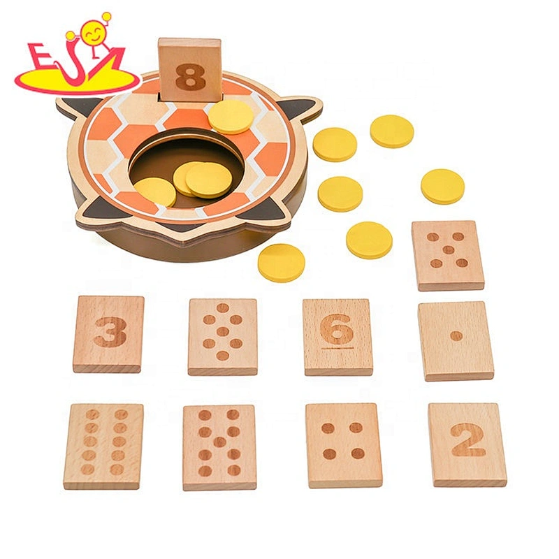 2021 New design preschool wooden number counting toy for kids W12E075