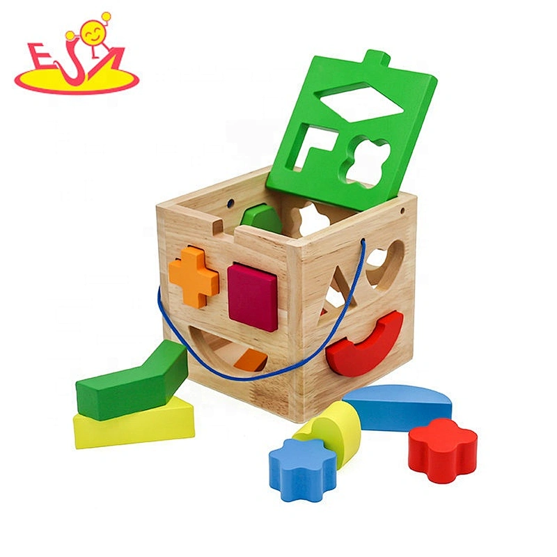 New Montessori Educational Kids Wooden Shape Sorter Toy For Children W12D205