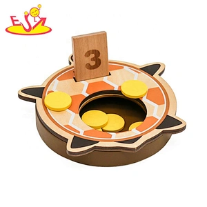 2021 New design preschool wooden number counting toy for kids W12E075
