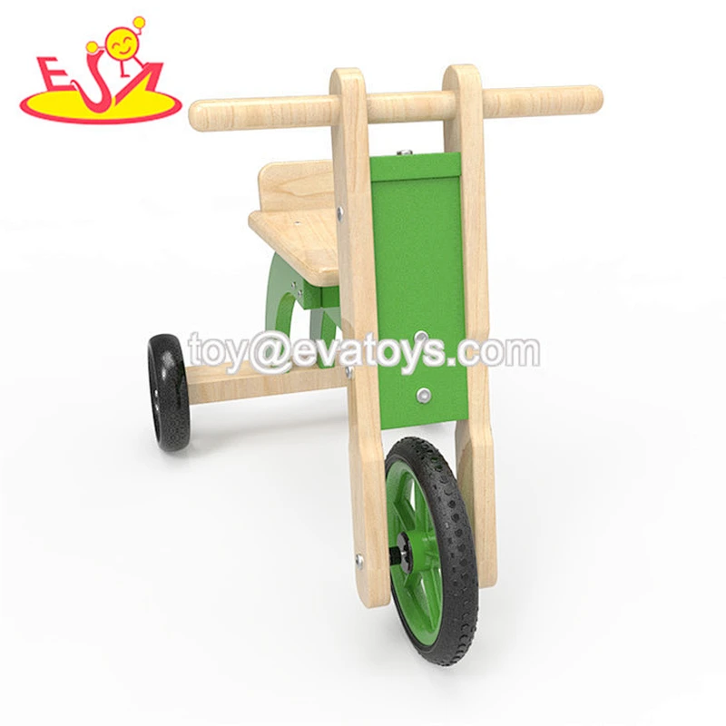 High quality blue wooden balance bike for kids playing  W16A046