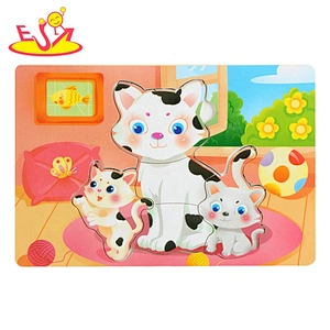 New wooden shape blocks vehicle animal figure puzzle toys for kids W13A246