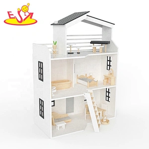 Hot sale preschool wooden baby push walker wooden block car for pretend play W16E170