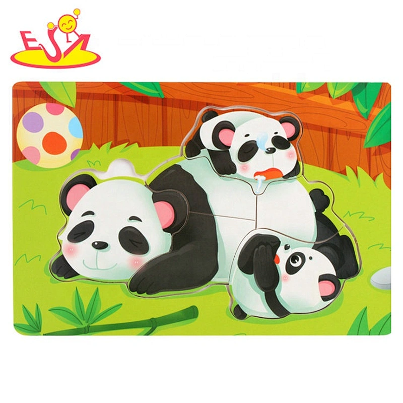 Wholesale Wooden Coloring graffiti shape puzzle fpr kids W14D226
