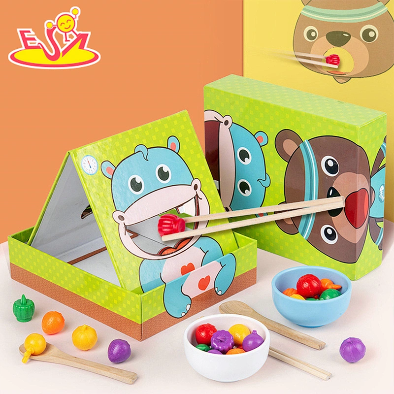2021 New design educational wooden cartoon study toys for children W12E097