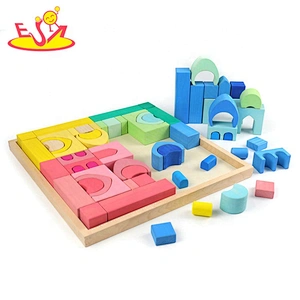 Hot sale Educational  Wooden building blocks toy for kis to explore W13A245
