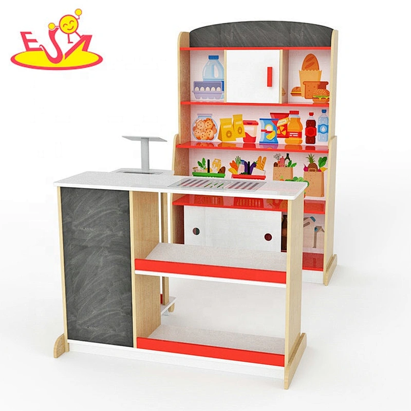 Wholesale multi grid wooden supermarket shelf used in home or kindergarten W10A116