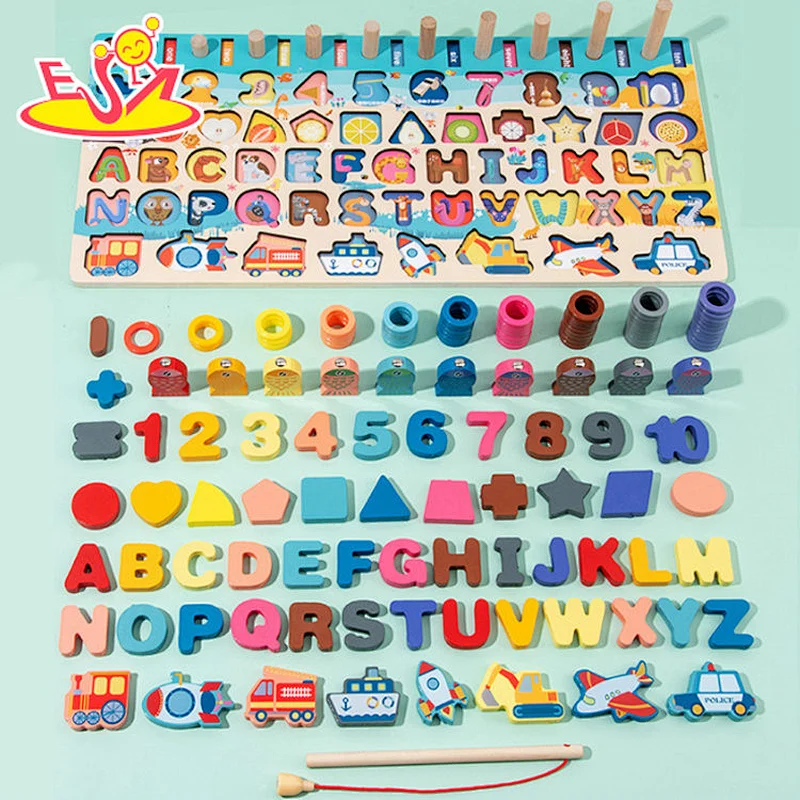 2021 Wholesale  eduacational wooden study toys for kids W12E095