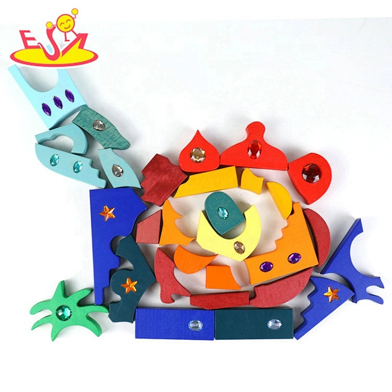 Solid wood  educational Wooden puzzle W14A261