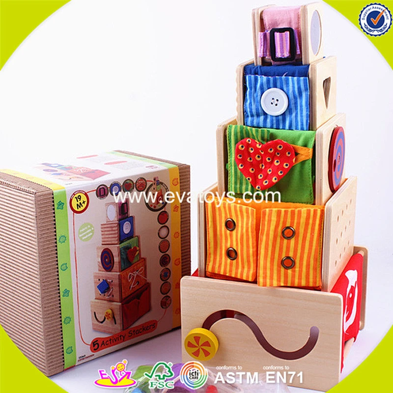 wholesale fashion kids geometric wooden blocks children geometric wooden blocks W13D086