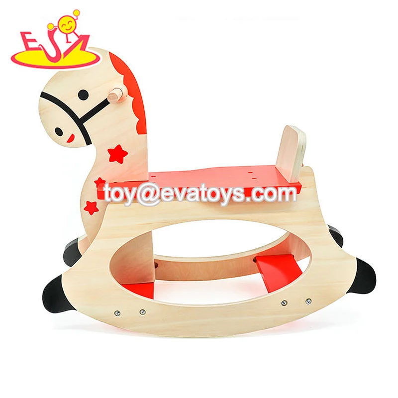 Most popular cute wooden animal rocking horse for children  W16D128