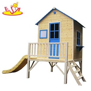 Best-selling outdoor wooden house toys for kids garden playing W01D081C
