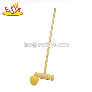 Premium garden 6 player croquet sets with wooden balls W01D043B