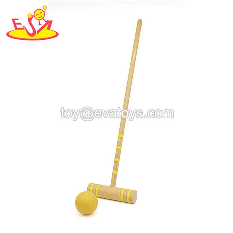 Premium garden 6 player croquet sets with wooden balls W01D043B