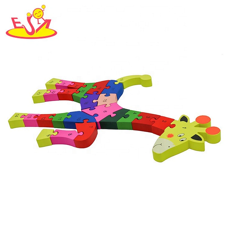 Customize kookaburra shape wood mosaic puzzle for toddlers W14I015