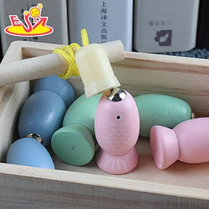 New design educational wooden pull along toys for kids W05C146