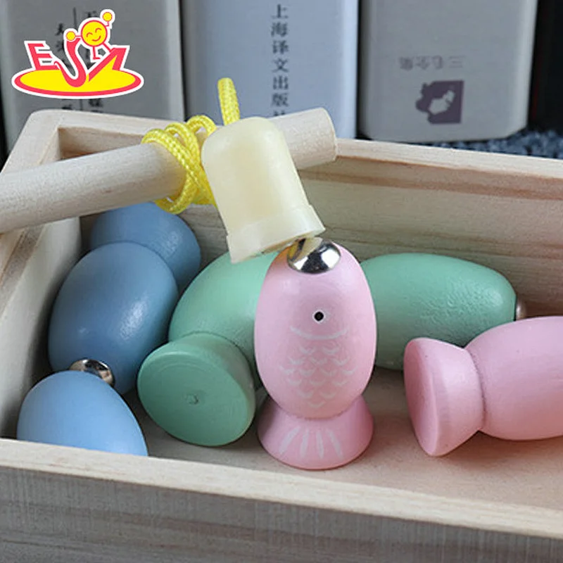 New design educational wooden pull along toys for kids W05C146
