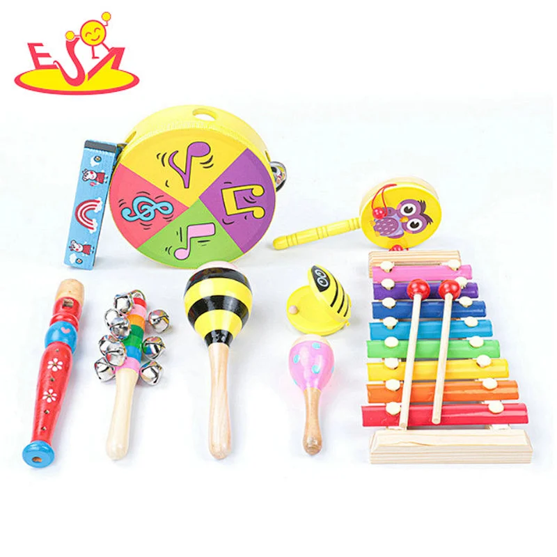 2021new creative wooden musical instruments kit toy for preschool kids W07A170