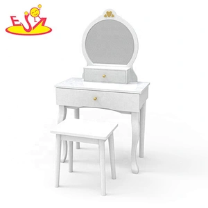 Customize wooden girls pink dressing table for wholesale W08H140A