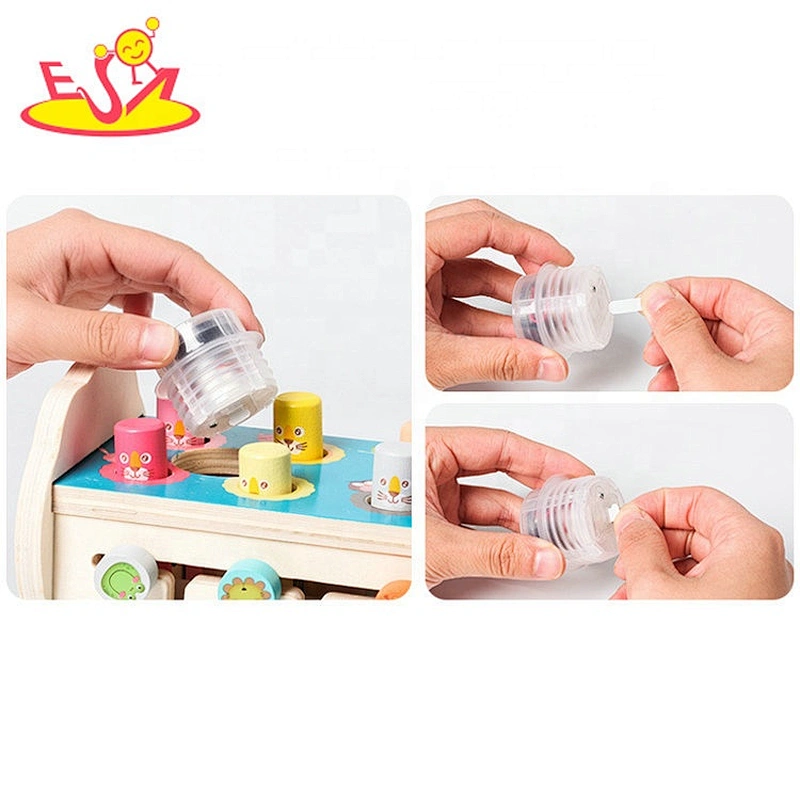 2021New hottest wooden instrument beat toys with music for kids W11G080B