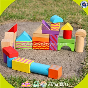 wholesale cheap educational wooden blocks toys for children W13A066